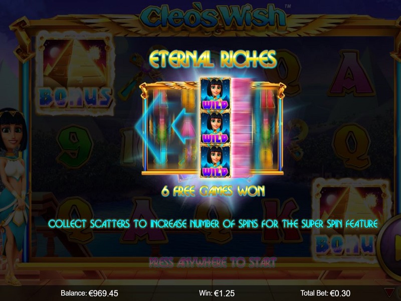 Cleo's Wish Free Spins Eternal Wishes
